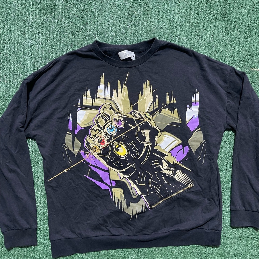 Disney Thanos Infinity Gauntlet Light Up Sweatshirt Size XL